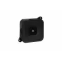 VIPLAST VP-2 caja de derivación empotrable, vacía, 4 entradas de cable, IP44, negra, 85x85x35 mm