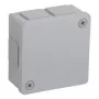 VIPLAST VP-22 caja de derivación de superficie, 6 entradas de cable, vacía, gris, IP55, 86x86x40 mm