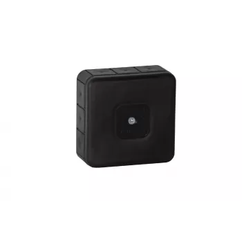 VIPLAST VP-31 caja de superficie vacía, 12 orificios pasantes, IP55, negra, 85x85x37 mm