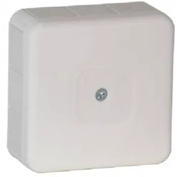 VIPLAST VP-31 caja de derivación de superficie, vacía, 12 entradas de cable, IP55, blanca, 85x85x37 mm