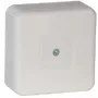 VIPLAST VP-31 caja de derivación de superficie, vacía, 12 entradas de cable, IP55, blanca, 85x85x37 mm