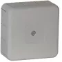 VIPLAST VP-31 caja de derivación de superficie, 12 orificios pasantes, gris, IP55, 85x85x37mm