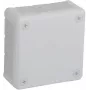 VIPLAST VP-41 Caja de derivación de superficie, vacía, 12 entradas de cable, blanca, IP55, 98x98x42 mm