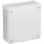 VIPLAST VP-51 caja vacía de superficie, 12 entradas de cable, blanca, IP55, 118x118x46 mm