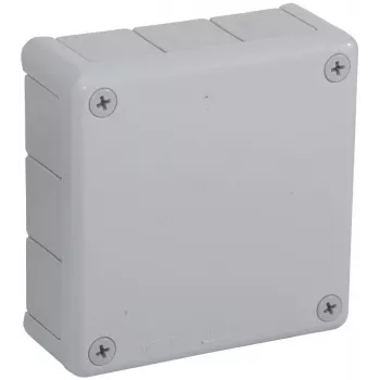 VIPLAST VP-51 Caja de derivación de superficie, 12 entradas, gris, IP55, 118x118x46 mm