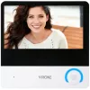 Virone VDP-67 portero automático vídeo FullHD 1080p, monitor LCD en color de 7 pulgadas, lector RFID, Tuya Smart Wi-Fi