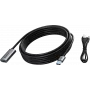 VISION TC 5MUSB3.0EXT+/BL Cable de extensión activo USB 3.0 de 5 m USB-A macho/hembra negro plata