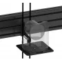 Vision VFM-MNU/P3X75 Kit robusto de montaje en pared y raíl para 3 pantallas LCD de 65-75 pulgadas vertical acero aluminio negro