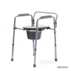 VITEA CARE MDH DRVW02 Silla de inodoro plegable con altura ajustable