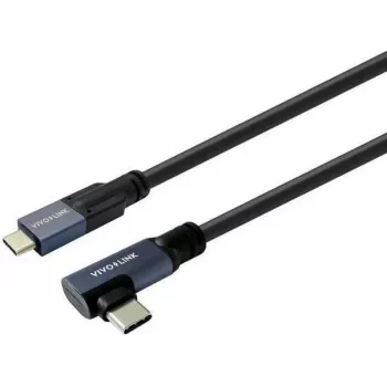 Vivolink PROUSBCMM10A cable USB-C a USB-C en ángulo 1m 10Gbps 100W 4K