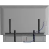 Vivolink Estante universal flexible para montaje en TV VLMSBSHELF – estante de acero para barras de sonido y dispositivos multimedia, carga de 6 kg, fijación sin herramientas, negro