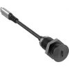 Vivolink Toma de mesa USB-C Negra con cable USB-C de 0,3 m