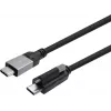 VIVOLINK Cable de USB-C con tornillo a USB-C 8m, probado Enterprise (PROUSBCMMS8)