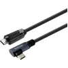 Vivolink cable USB-C a USB-C, en ángulo, para uso profesional (PROUSBCMMS8A)