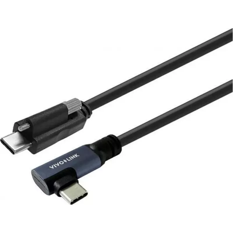 Vivolink cable USB-C a USB-C, en ángulo, para uso profesional (PROUSBCMMS8A)