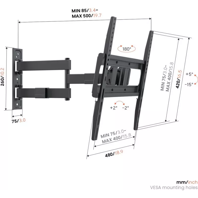 Soporte orientable Vogels UP 4043 M