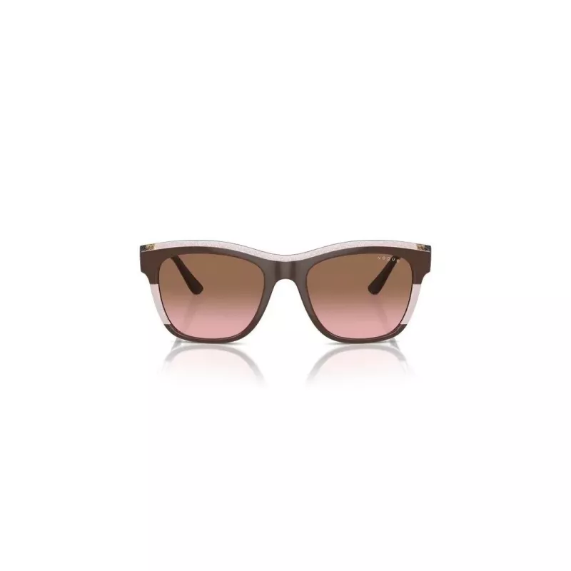 VOGUE VO5557S313614 Gafas de sol de mujer - Montura gris transparente, lentes gris oscuro, 54 mm