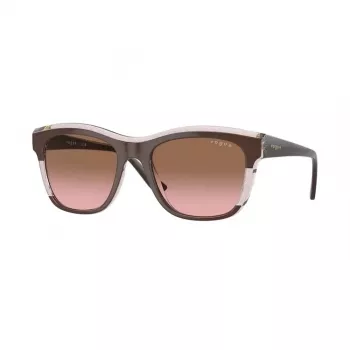 VOGUE VO5557S313614 Gafas de sol de mujer - Montura gris transparente, lentes gris oscuro, 54 mm