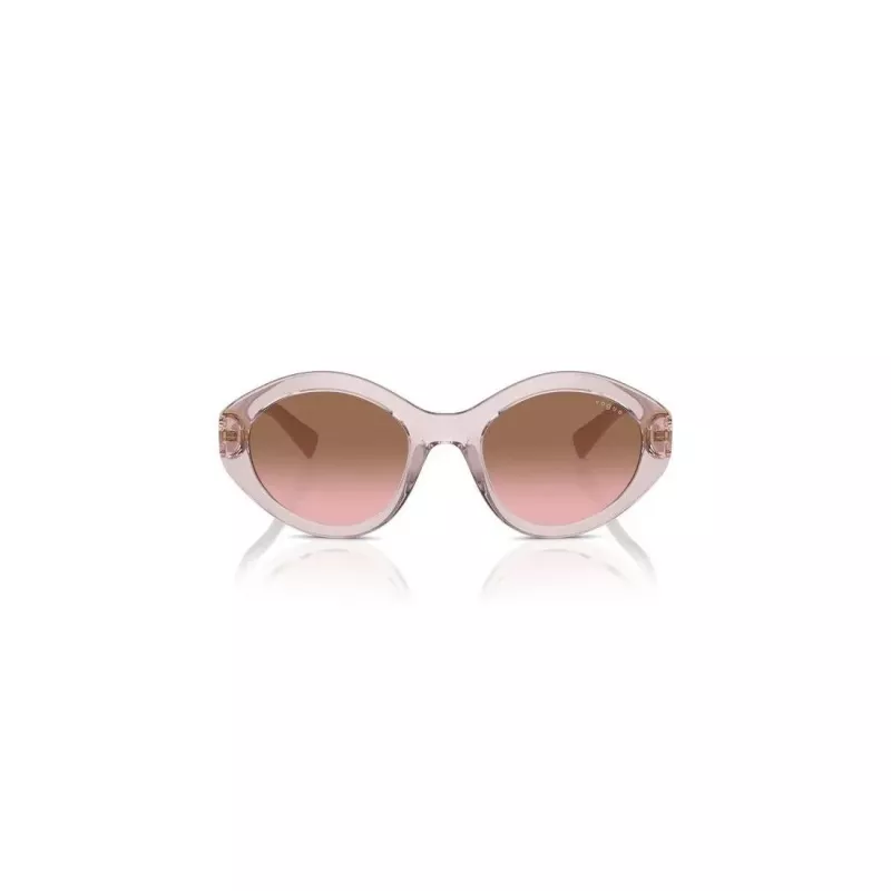 Vogue VO5576SB29421 Gafas de sol de mujer - Cat Eye, rosa transparente, lentes grises oscuras