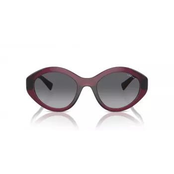 VOGUE VO5576SB2989T Gafas de sol mujer ojo de gato - Montura rosa transparente, lentes gris oscuro, 52 mm