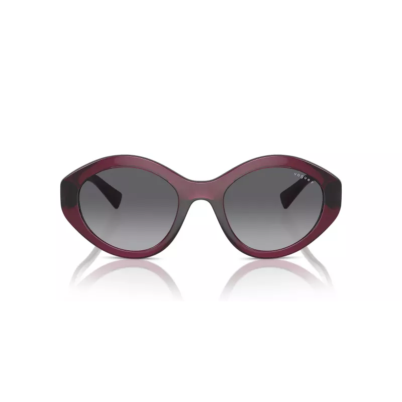 VOGUE VO5576SB2989T Gafas de sol mujer ojo de gato - Montura rosa transparente, lentes gris oscuro, 52 mm