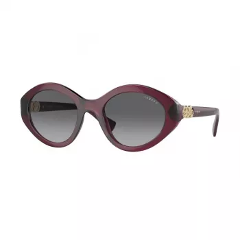 VOGUE VO5576SB2989T Gafas de sol mujer ojo de gato - Montura rosa transparente, lentes gris oscuro, 52 mm
