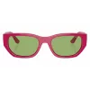VOGUE Gafas de sol de mujer Butterfly VO5586S31602 - Montura rosa transparente, lentes gris oscuro, 53 mm de ancho de lente