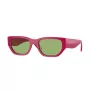 VOGUE Gafas de sol de mujer Butterfly VO5586S31602 - Montura rosa transparente, lentes gris oscuro, 53 mm de ancho de lente