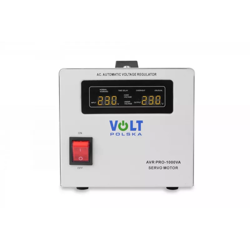 Estabilizador de tensión servo Volt Polska AVR Pro 1000VA con precisión del 3%