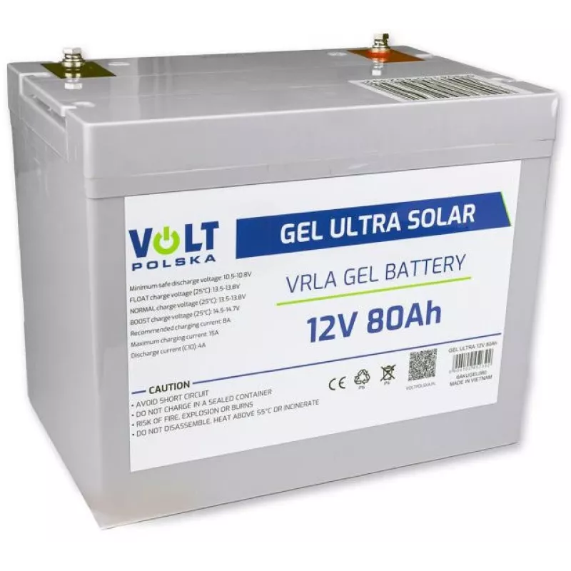 Batería Volt Polska Gel VPRO 12V 80Ah