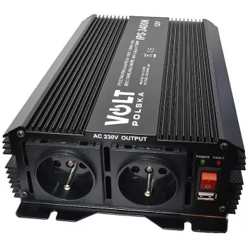 VOLT POLSKA IPS 1700/3400 Inversor de onda sinusoidal pura 12V DC a 230V AC 1700W continuos / 3400W pico