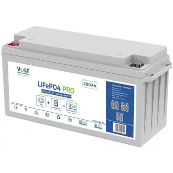 Volt Polska Batería LiFePO4 12,8V 200Ah (200A) con BMS y Bluetooth