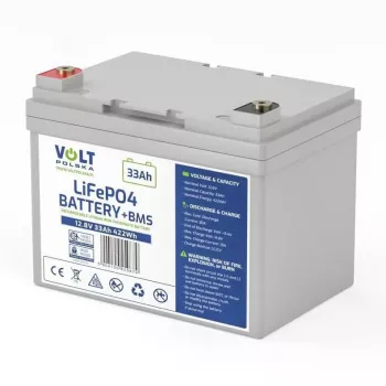 VOLT POLSKA Batería LiFePO4 12,8V 33Ah 30A