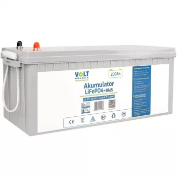 VOLT POLSKA Batería LiFePO4 25,6V 200Ah (150A)