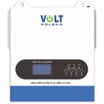 Volt Polska SinusPro ULTRA PLUS 3000 12/230V (1500/3000W) + 100A MPPT Inversor híbrido de onda senoidal pura