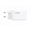 Cargador de pared Voltage GaN 67W, 2x USB-C y 1x USB-A, PD 3.0, QC 3.0, PPS, enchufe EU, blanco