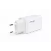 Cargador de pared Voltage GaN 67W, 2x USB-C y 1x USB-A, PD 3.0, QC 3.0, PPS, enchufe EU, blanco
