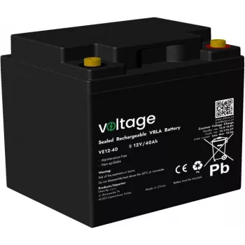Voltage batería AGM 12V 40Ah VE12-40 (vida útil de 6-9 años)