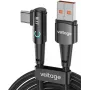 VOLTAGE PowerAngle Cable en ángulo USB-A a USB-C 66W PD 1m negro