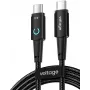 VOLTAGE PowerAngle Cable USB-C a USB-C 100W PD 1m Negro