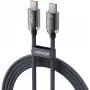 VOLTAGE PureCrystal Cable USB-C a USB-C PD 100W 1m negro