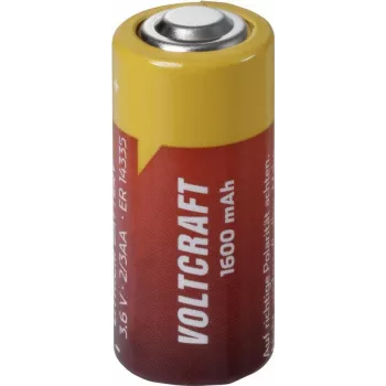 VOLTCRAFT Pila de litio 2/3 AA 3,6 V 1600 mAh Li-SOCl2 no recargable (VC-12632305)