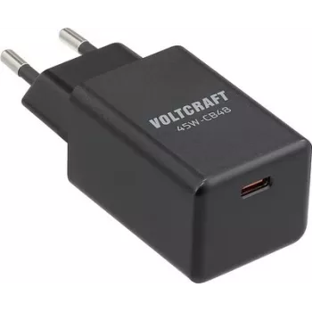 VOLTCRAFT 45W-CB48 cargador de pared USB de doble puerto PD 3.0 y QC 3.0 negro VC-17256065