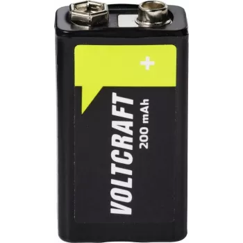 VOLTCRAFT Batería de bloque de 9 V NiMH 200 mAh 8,4 V Ready to Use 1 ud. (VC-17665960)