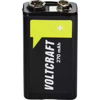 VOLTCRAFT Batería de bloque de 9 V NiMH 270 mAh 8,4 V Ready to Use 1 ud. (VC-17665965)