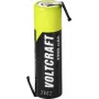 VOLTCRAFT Batería AA NiMH 1,2 V 2300 mAh con lengüetas de soldadura en Z, alta corriente, lista para usar, pack de 1 VC-17666050