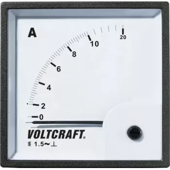 VOLTCRAFT AM-72X72/10A Amperímetro analógico de panel 10A AC de hierro móvil