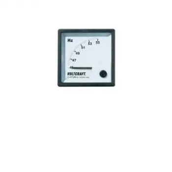 VOLTCRAFT AM-72X72/50HZ instrumento de medición analógico empotrable para frecuencia 45-55 Hz, 400 V AC, bobina móvil, 72x72 mm
