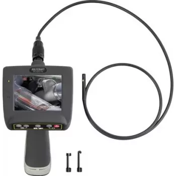 VOLTCRAFT BS-820 cámara de inspección HD con sonda de 5,5 mm, cable de 1 m, LCD de 4,3