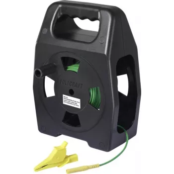 Cable de medición de tierra VOLTCRAFT EML-50 50 m verde en carrete CAT III 1000 V fibra sintética para alta resistencia a la tracción (VC-17312695)